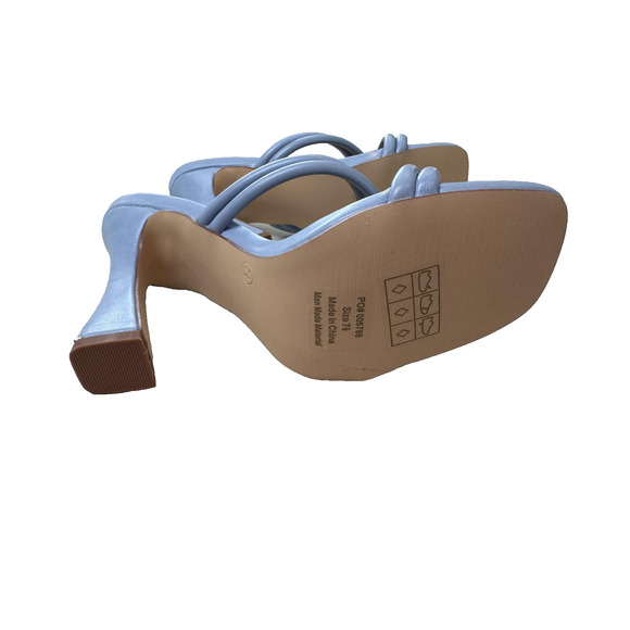 Journee Collection Louise Shoes Womens Size 7.5 Slip On Strappy Heels Sandals - Picture 10 of 12